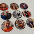 9 Round Photo Magnets